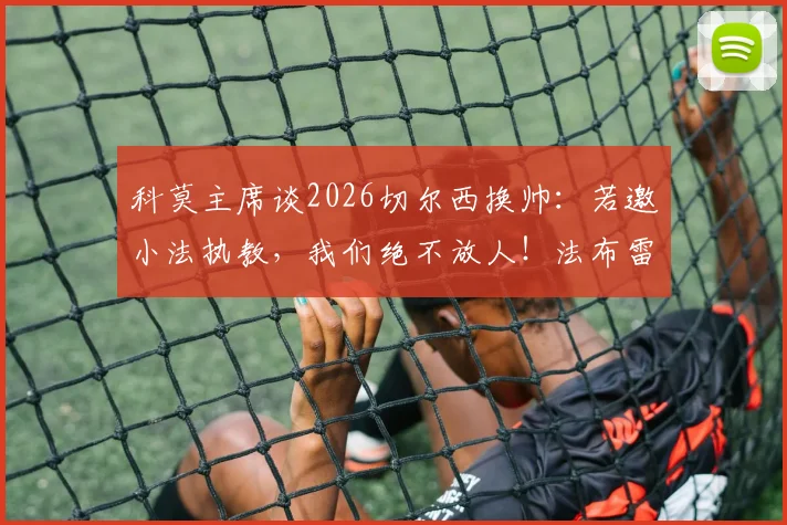 科莫主席谈2026切尔西换帅：若邀小法执教，我们绝不放人！法布雷加斯执教能力与生涯现状分析